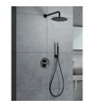 Conjunto de duche embutido termostático LINE Black Gun Metal