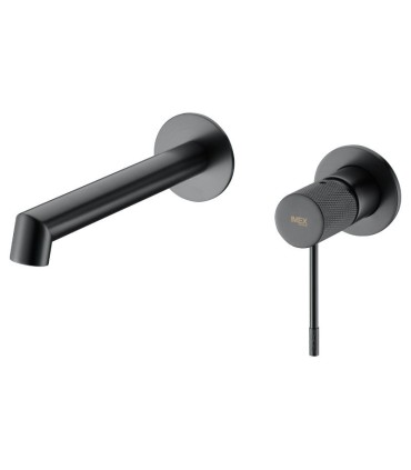 Torneira embutida monocomando para lavatório LINE Black Gun Metal
