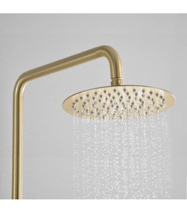 Conjunto de duche monocomando DELOS em ouro escovado
