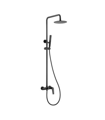 Conjunto de duche monocomando DELOS Preto Fosco