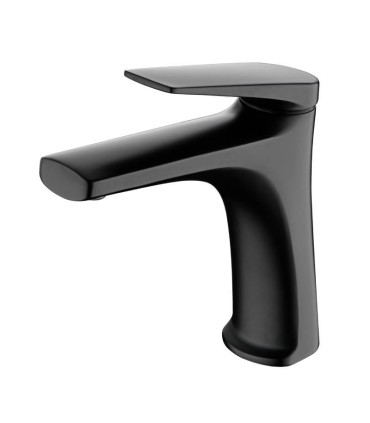 Torneira monocomando para lavatório DELOS preto fosco