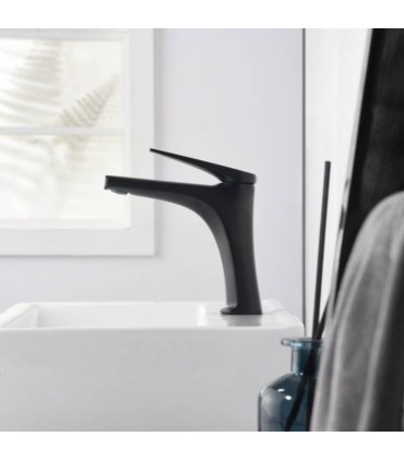 Torneira monocomando para lavatório DELOS preto fosco