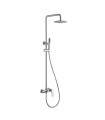 Conjunto de duche monocomando DELOS em aço inox S.316
