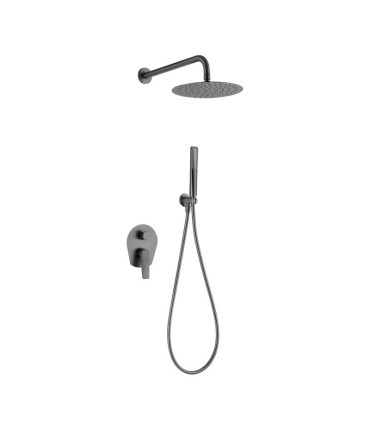 Conjunto de duche embutido DELOS em aço inox S.316