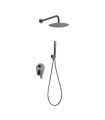 Conjunto de duche embutido DELOS em aço inox S.316