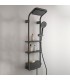 Coluna de banho e duche com prateleiras antracite KAIA