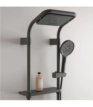 Coluna de banho e duche com prateleiras antracite KAIA
