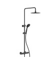 Conjunto de duche termostático Preto PVC ODOR