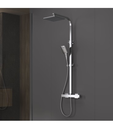 Conjunto de duche termostático Cromo PVC VICENT