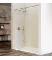 Painel fixo de duche em vidro FRESH SALOMON INOX OURO ESCOVADO