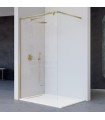 Painel fixo de duche + Barra 90º FRESH SALOMÓN INOX OURO ESCOVADO