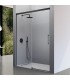 Resguardo de duche frontal fixo + deslizante URBAN Preto Fosco