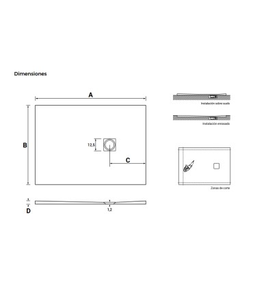 Base de duche BARCELONA