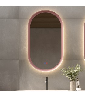 Espelho ovalado com luz perimetral MILANO