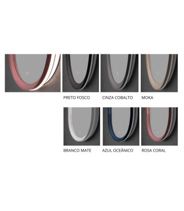 Espelho ovalado com luz perimetral MILANO