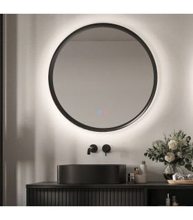 Espelho redondo com luz perimetral TORINO