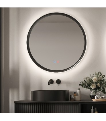 Espelho redondo com luz perimetral TORINO