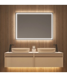 Espelho quadrado com luz FRANCIA