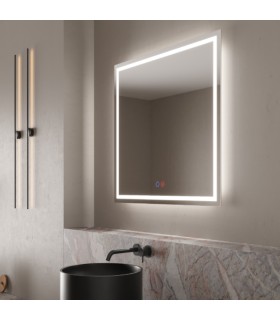 Espelho quadrado com luz LED HOLANDA
