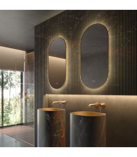 Espelho oval retroiluminado Tri-LED TOKYO