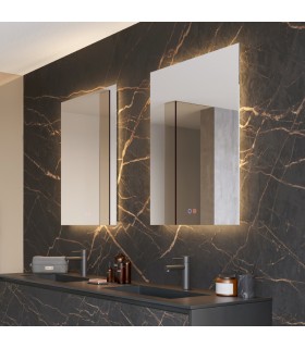 Espelho quadrado retroiluminado ITALIA