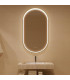 Espelho oval com moldura LED iluminada BARI