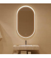 Espelho oval com moldura LED iluminada BARI