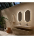 Espelho oval com moldura LED iluminada BARI