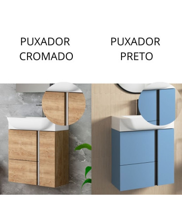 Móvel de banho VERSA 45 cm 1P com Profundidade reduzida