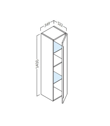 Móvel de banho suspenso CENIT 80 CM
