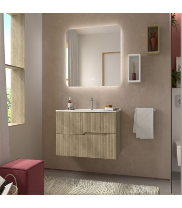 Móvel de banho suspenso BAMBOO 80 CM