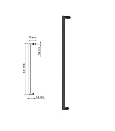 Resguardo Angular de duche com 2 painéis fixos + 2 portas de correr PAVÍA Preto fosco