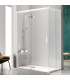 Resguardo Angular de duche 2 painéis Fixos + 2 portas Deslizantes GLASÉ Branco