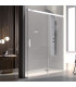Resguardo de Duche painéi Fixo + porta Deslizante GLASÉ Branco