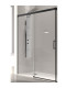 Resguardo de Duche painéi Fixo + porta Deslizante GLASÉ Preto Fosco