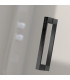 Resguardo de Duche painéi Fixo + porta Deslizante GLASÉ Preto Fosco