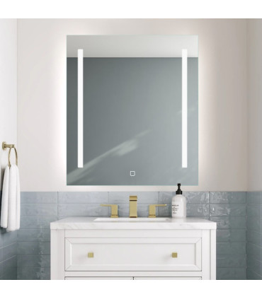 Espelho Retangular com luz LED frontal IRIS