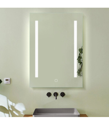 Espelho Retangular com luz LED frontal IRIS