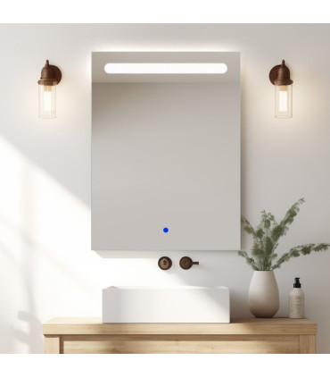 Espelho Retangular com luz LED frontal NEREA
