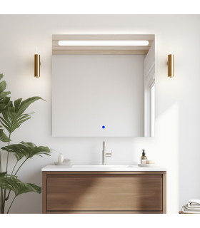 Espelho Retangular com luz LED frontal NEREA