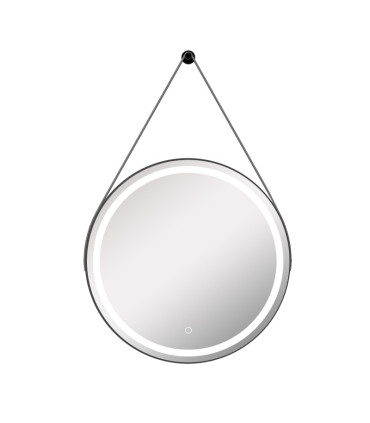 Espelho redondo com luz LED e corda CLOE