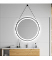 Espelho redondo com luz LED e corda CLOE+