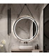 Espelho redondo com luz LED e corda CLOE+