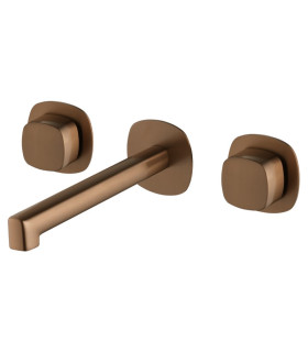 Torneira Duplo comando para encastrar TOSCANA Ouro rosa