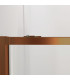 Resguardo de duche Angular 2 fixos + 2 deslizantes TWENTY Cobre