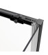 Resguardo de duche Angular 2 fixos + 2 deslizantes TWENTY Preto