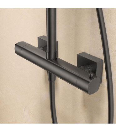Coluna de duche Termostática TOSCANA Black gun metal