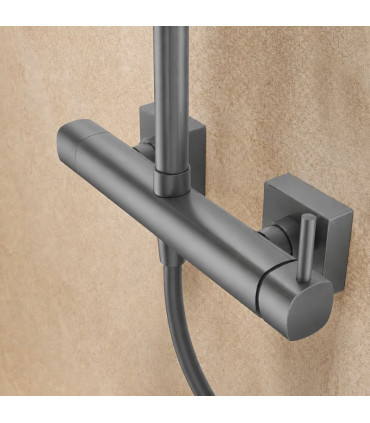 Coluna de duche Monocomando TOSCANA Black gun metal
