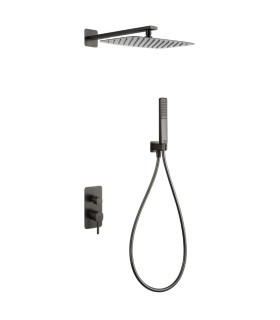 Conjunto de duche Monocomando Encastrado na parede TOSCANA Black gun metal