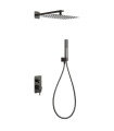 Conjunto de duche Monocomando Encastrado na parede TOSCANA Black gun metal